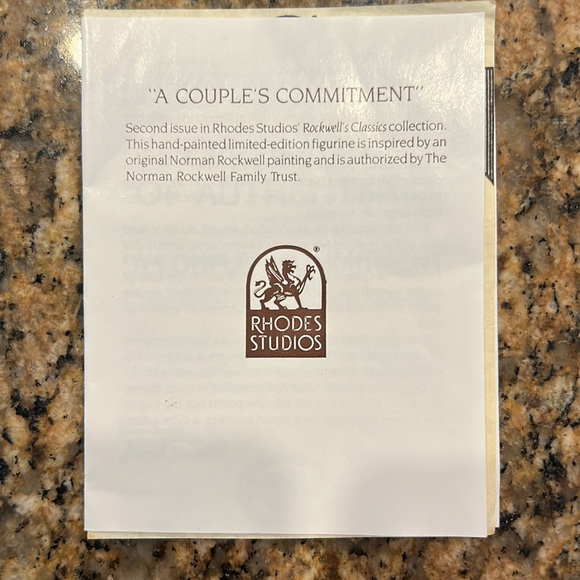 Limited edition “A Couple’s Commitment” in Rockwell’s Classics Collection - Picture 10 of 14